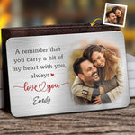 Custom Photo Couple Gifts - Personalized Aluminum Wallet Card