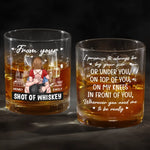 Custom Naughty Couple Gifts - Personalized Whiskey Glass