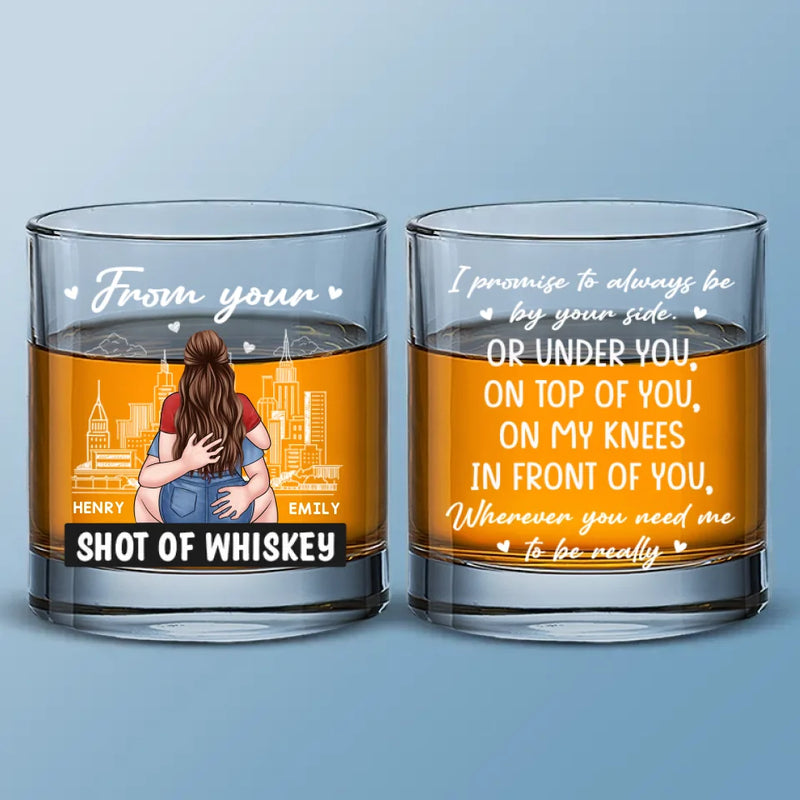 Custom Naughty Couple Gifts - Personalized Whiskey Glass