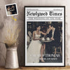 Custom Photo Newlywed Times, The Wedding Of The Year - Couple Personalized Custom Vertical Poster - Gift For Husband Wife, Anniversary