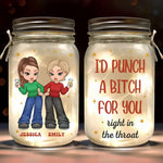 Custom Name Funny Best Friend Gifts for Women - Personalized Mason Jar Light