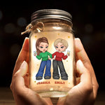 Custom Name Funny Best Friend Gifts for Women - Personalized Mason Jar Light