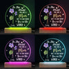 The World’s Most Beautiful Flower Is Called Mom - Family  Personalized Custom Shaped 3D LED Light - Gift For Mom, Daughter