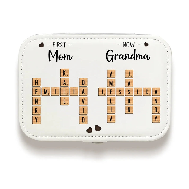 First Mom Now Grandma Gift for Mother - Jewelry Case