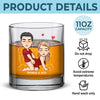 You’re My Favorite Reason To Smile - Couple Personalized Custom Whiskey Glass - Gift For Husband Wife, Anniversary