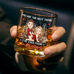 Custom Name Funny Internet Couple Gifts - Personalized Whiskey Glass