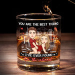 Custom Name Funny Internet Couple Gifts - Personalized Whiskey Glass
