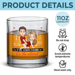 Custom Name Funny Internet Couple Gifts - Personalized Whiskey Glass