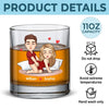 You’re The Piece I Was Missing - Couple Personalized Custom Whiskey Glass - Gift For Husband Wife, Anniversary