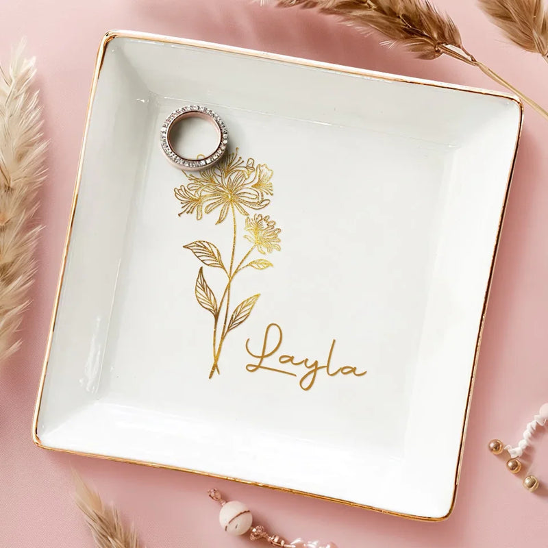 Love Is Beautiful, Friendship Is Better - Bestie Personalized Custom Jewelry Dish - Gift For Best Friends, BFF, Sisters