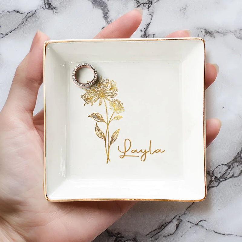 Love Is Beautiful, Friendship Is Better - Bestie Personalized Custom Jewelry Dish - Gift For Best Friends, BFF, Sisters