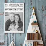 Custom Photo Funny Anniversary Gifts for Husband - Personalized Poster