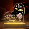 Thank You For Being The Light In My Life - Family  Personalized Custom Shaped 3D LED Light - Gift For Mom, Daughter