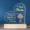 Thank You For Being The Light In My Life - Family  Personalized Custom Shaped 3D LED Light - Gift For Mom, Daughter