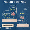 Thank You For Being The Light In My Life - Family  Personalized Custom Shaped 3D LED Light - Gift For Mom, Daughter