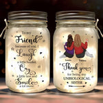 Custom Name Sister Friendship Gifts - Personalized Mason Jar Light