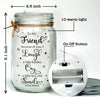 Always Better Together - Bestie Personalized Custom Mason Jar Light - Gift For Best Friends, BFF, Sisters