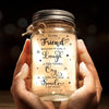 Always Better Together - Bestie Personalized Custom Mason Jar Light - Gift For Best Friends, BFF, Sisters