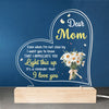 Thank You For Being The Light In My Life - Family  Personalized Custom Shaped 3D LED Light - Gift For Mom, Daughter