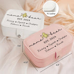 Custom Name Family Gifts for Mom - Personalized Jewelry Case