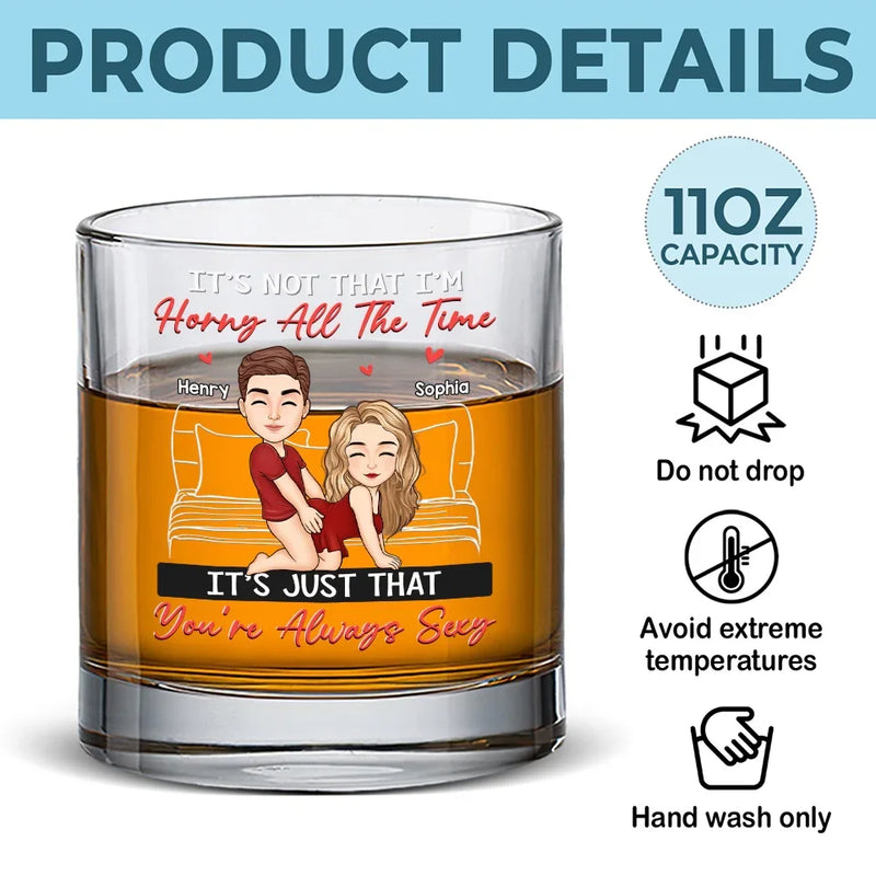 It’s Your Charm That Takes Over My Mind - Couple Personalized Custom Whiskey Glass - Gift For Husband Wife, Anniversary