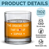 Thanks For All The Good Things - Couple Personalized Custom Whiskey Glass - Gift For Husband Wife, Anniversary