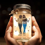 Custom Name Bestie Sister Gifts for Women - Personalized Mason Jar Light
