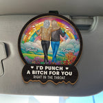 Custom Name Funny Best Friend Gifts for Women - Personalized Car Visor Clip