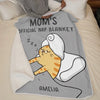 Mom's Official Nap Blanket - Family Personalized Custom Blanket - Gift For Family Members