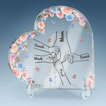 Custom Family Name Mother Gifts - Personalized Shaped Acrylic Plaque
