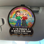 Custom Name Funny Best Friend Gifts for Women - Personalized Car Visor Clip