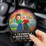 Custom Name Funny Best Friend Gifts for Women - Personalized Car Visor Clip