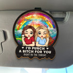 Custom Name Funny Best Friend Gifts - Personalized Car Visor Clip