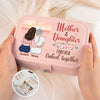 Mother & Daughters Forever Linked Together - Family Personalized Custom Jewelry Case - Gift For Mom, Daughter