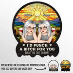 Custom Name Funny Best Friend Gifts - Personalized Car Visor Clip