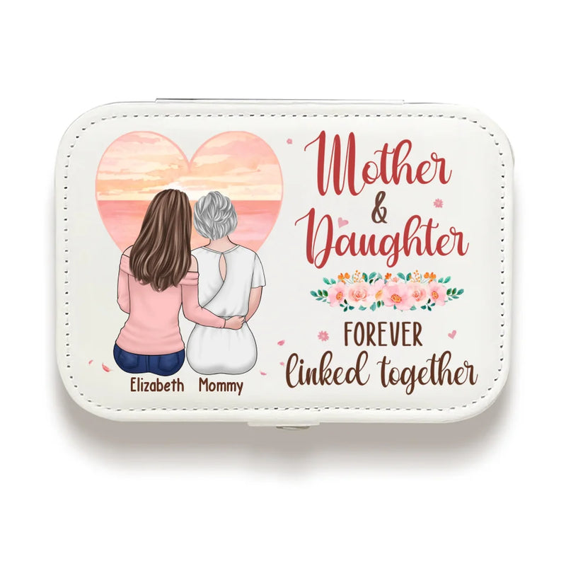 Custom Name Mother Daughter Gifts - Personalized Jewelry Case