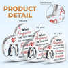 You’re My Penguin For Life - Couple Personalized Custom Heart Shaped Acrylic Plaque - Gift For Husband Wife, Anniversary