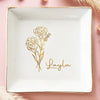 A Best Friend Is A Treasure Chest Of Memories And Laughter - Bestie Personalized Custom Jewelry Dish - Wedding Gift, Bridesmaid Gift For Best Friends, BFF, Sisters