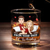 I Love Your Face Even When It's Behind My Back - Couple Personalized Custom Whiskey Glass - Gift For Husband Wife, Anniversary