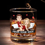 Custom Photo Funny Couple Gifts - Personalized Whiskey Glass