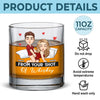 I Love Your Face Even When It's Behind My Back - Couple Personalized Custom Whiskey Glass - Gift For Husband Wife, Anniversary