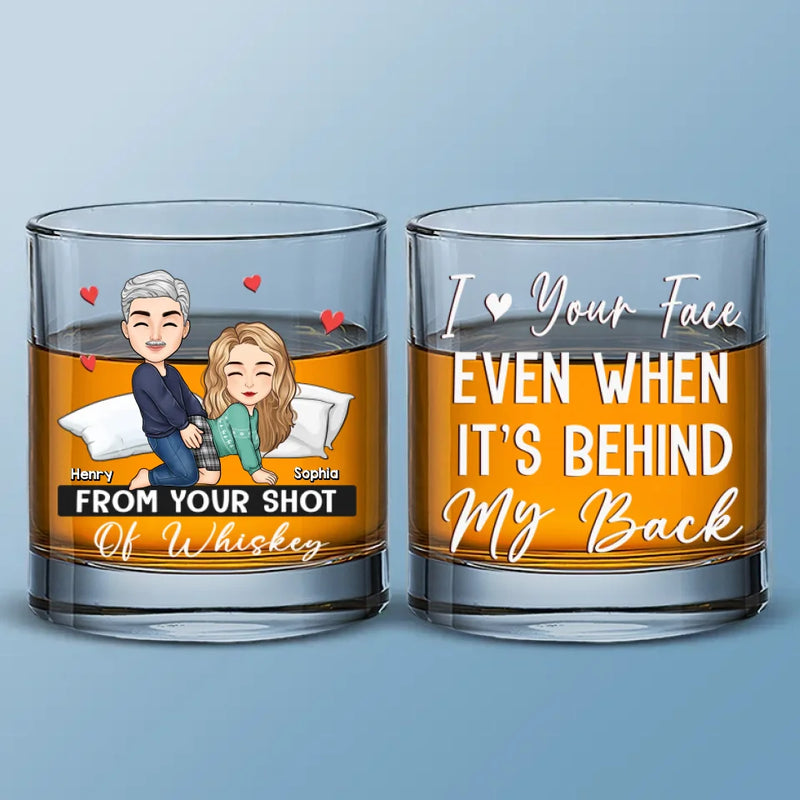 Custom Photo Funny Couple Gifts - Personalized Whiskey Glass