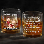 Custom Name Funny Couple Gifts - Personalized Whiskey Glass