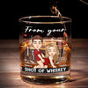 I Promise To Always Be By Your Side - Couple Personalized Custom Whiskey Glass - Gift For Husband Wife, Anniversary