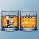 Custom Name Funny Couple Gifts - Personalized Whiskey Glass