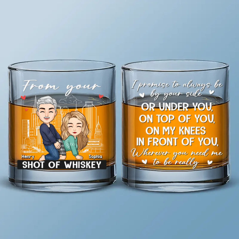 Custom Name Funny Couple Gifts - Personalized Whiskey Glass