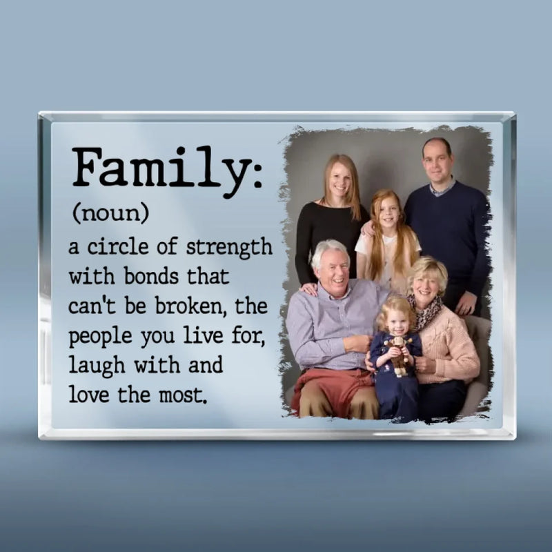 Custom Photo Family Gifts - Personalized Shaped Acrylic Plaque