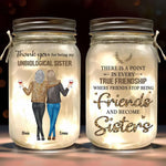 Custom Name Sister Gifts for Best Friends - Personalized Mason Jar Light
