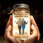 Custom Name Sister Gifts for Best Friends - Personalized Mason Jar Light