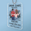 Take Care And Come Back Safe - Couple Personalized Custom Car Ornament - Acrylic Custom Shaped - Gift For Husband Wife, Anniversary